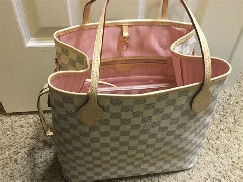 rose ballerina louis vuitton - Louis Vuitton damier azur neverfull.